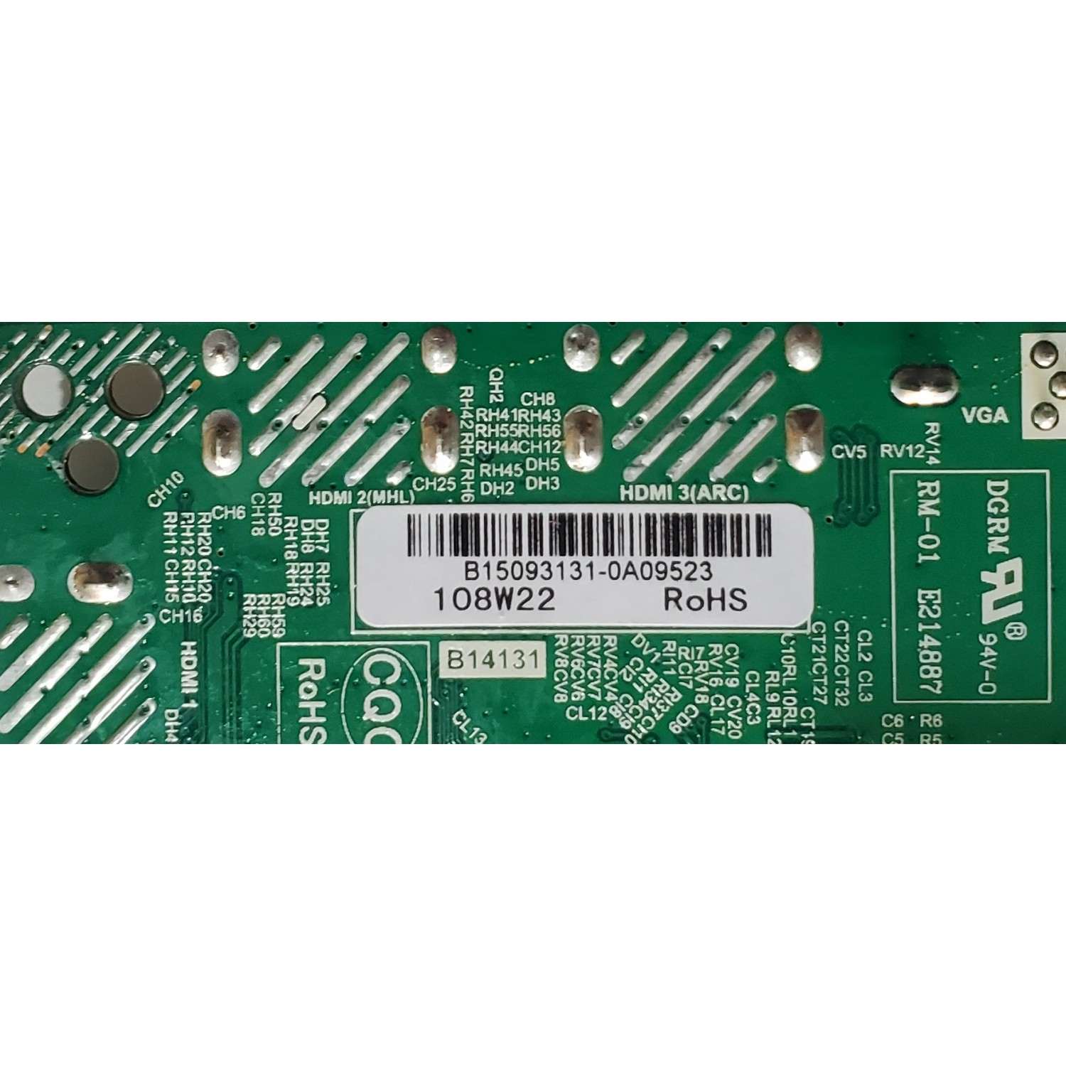 MAIN FUENTE PARA TV WESTINGHOUSE ORIGINAL / NÚMERO DE PARTE 34014669 / TP.MS3393.PC821 / B1509313-0A09523 / DISPLAY ST5461B05-2 VER.2.1 / MODELO DWM55F1G1	 - Imagen 3